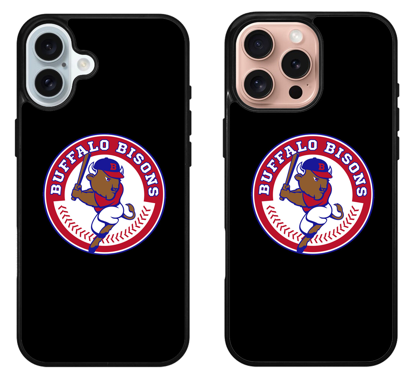 Buffalo Bisons Black iPhone 16 | 16 Plus | 16 Pro | 16 Pro Max Case