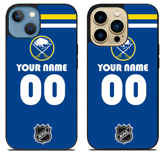 Custom Personalized Buffalo Sabres NHL iPhone 14 | 14 Plus | 14 Pro | 14 Pro Max Case