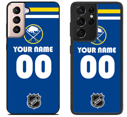 Custom Personalized Buffalo Sabres NHL Samsung Galaxy S21 | S21 FE | S21+ | S21 Ultra Case