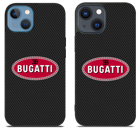 Bugatti Logo Carbon iPhone 15 | iPhone 15 Plus Case