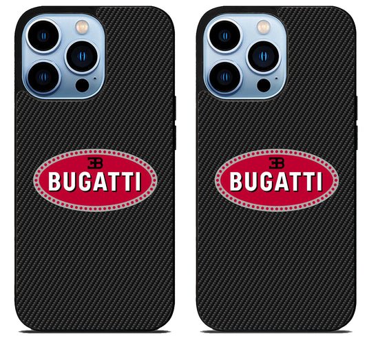 Bugatti Logo Carbon iPhone 15 Pro | iPhone 15 Pro Max Case