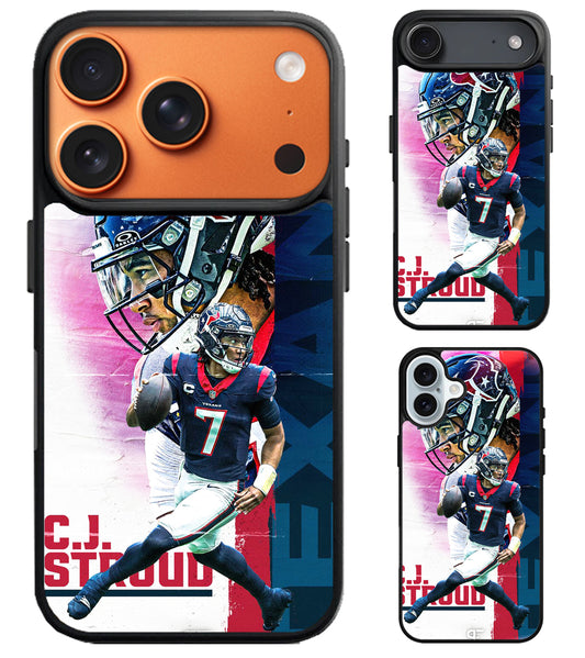 CJ Stroud Houston Texans iPhone Air | iPhone 17 | 17 Pro | 17 Pro Max Case