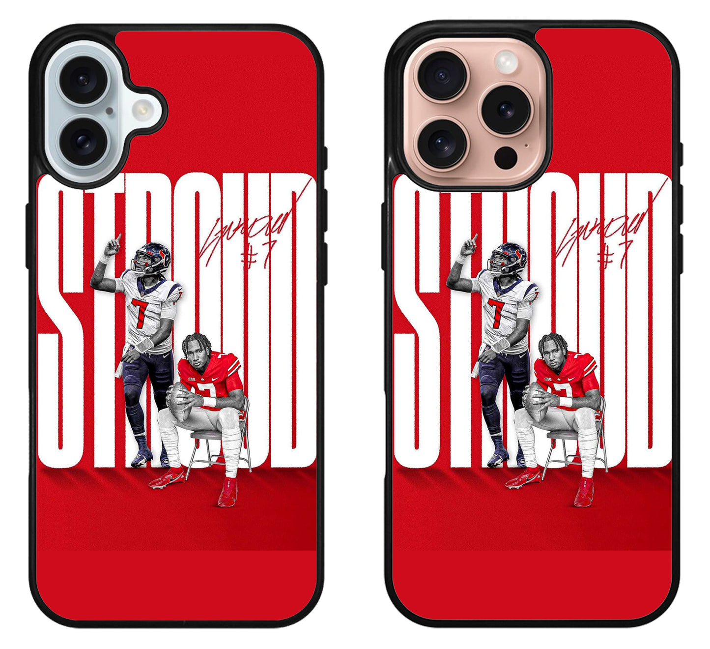 CJ Stroud Red Texans iPhone 16 | 16 Plus | 16 Pro | 16 Pro Max Case