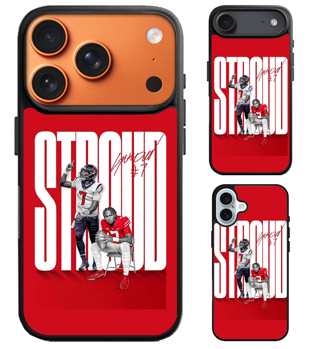 CJ Stroud Red Texans iPhone Air | iPhone 17 | 17 Pro | 17 Pro Max Case