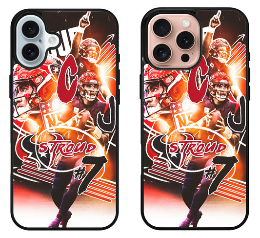 CJ Stroud Texans Collage iPhone 16 | 16 Plus | 16 Pro | 16 Pro Max Case