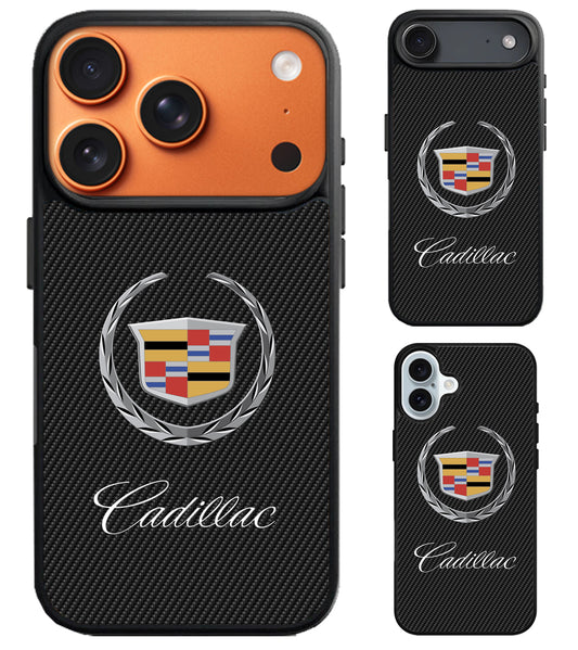 Cadillac Logo Black Carbon iPhone Air | iPhone 17 | 17 Pro | 17 Pro Max Case