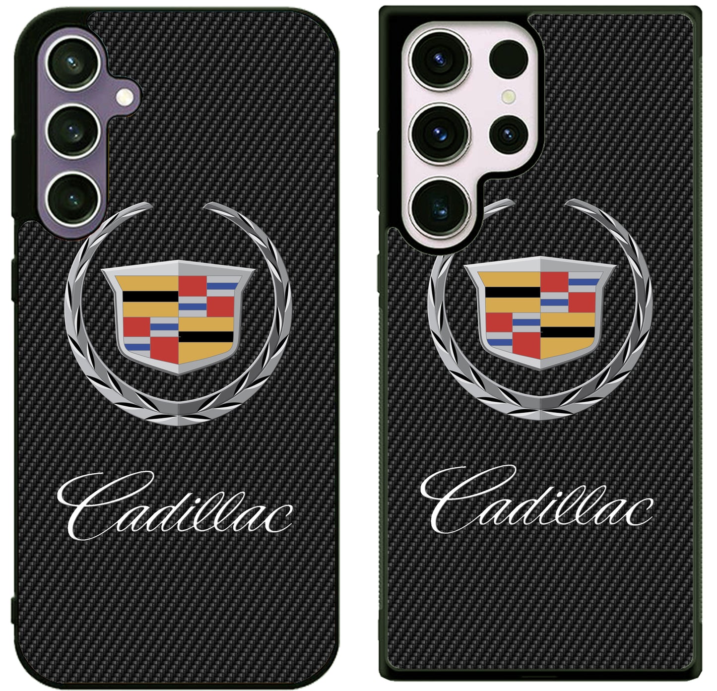 Cadillac Logo Black Carbon Samsung Galaxy S25 | S25+ | S25 Ultra Case