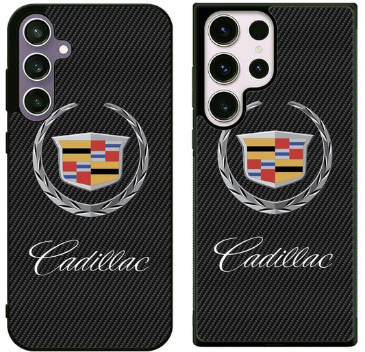 Cadillac Logo Black Carbon Samsung Galaxy S25 | S25+ | S25 Ultra Case