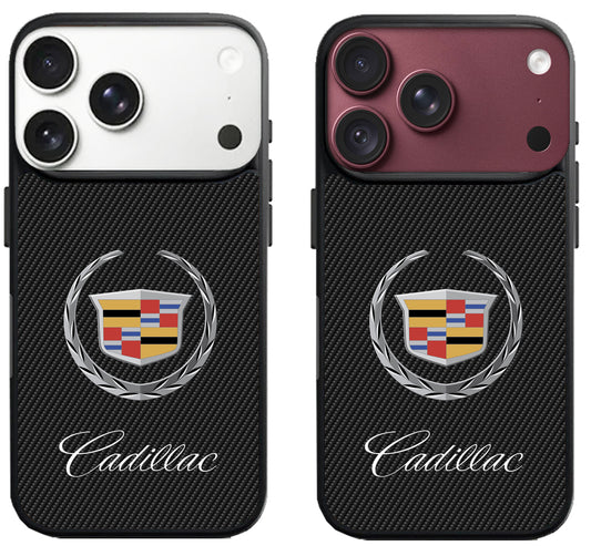 Cadillac Logo Black Carbon iPhone 18 Pro | 18 Pro Max Case