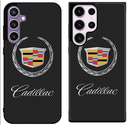 Cadillac Logo Black Carbon Samsung Galaxy S24 | S24+ | S24 Ultra Case