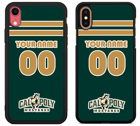 Custom Personalized Cal Poly Mustangs iPhone X | Xs | Xr | Xs Max Case