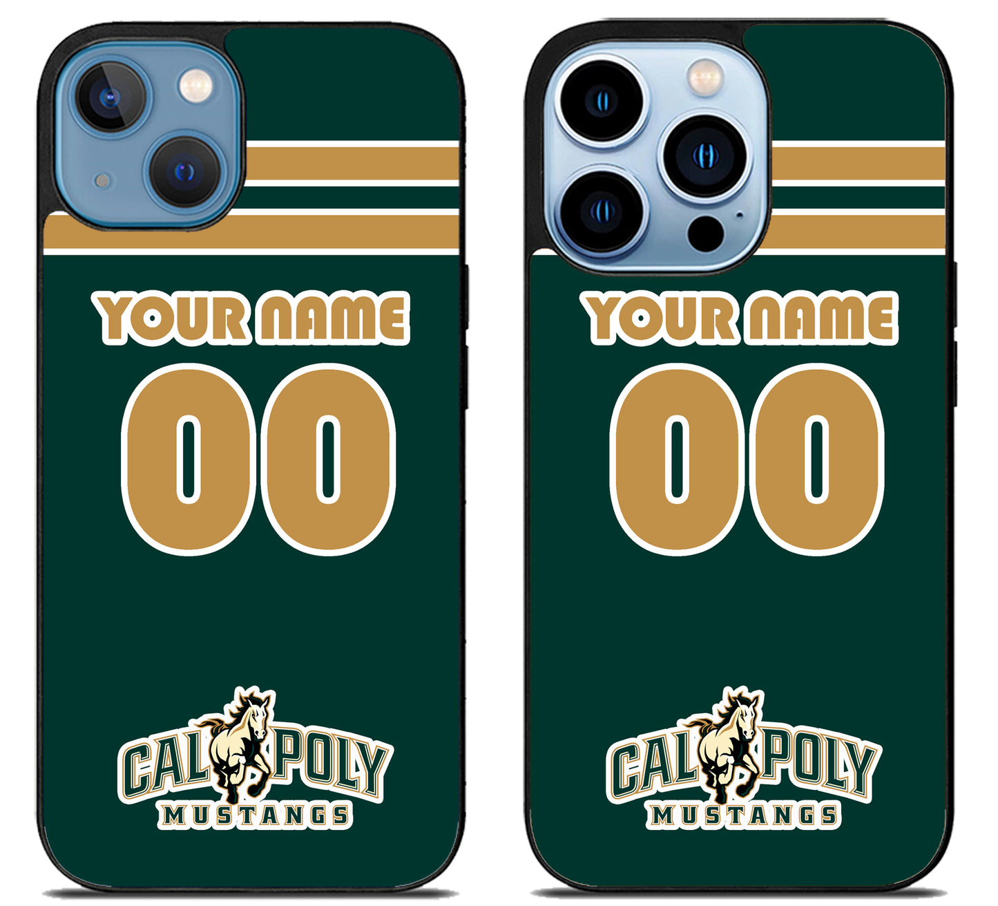 Custom Personalized Cal Poly Mustangs iPhone 13 | 13 Mini | 13 Pro | 13 Pro Max Case