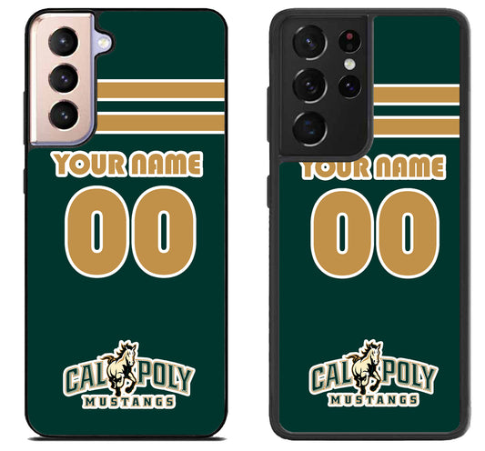 Custom Personalized Cal Poly Mustangs Samsung Galaxy S21 | S21 FE | S21+ | S21 Ultra Case