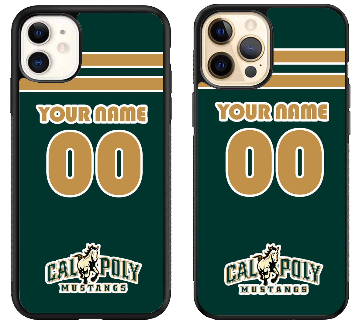Custom Personalized Cal Poly Mustangs iPhone 12 | 12 Mini | 12 Pro | 12 Pro Max Case