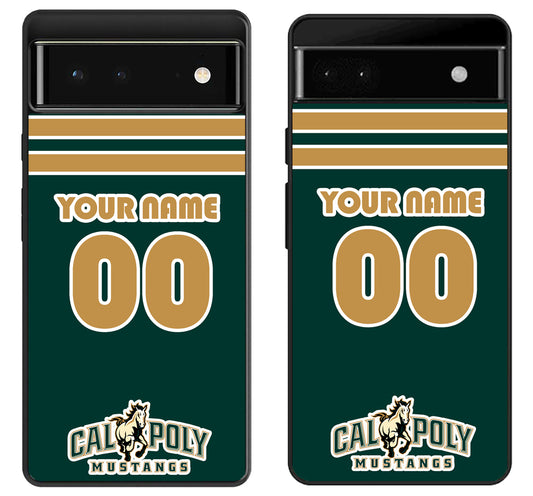 Custom Personalized Cal Poly Mustangs Google Pixel 6 | 6A | 6 Pro Case