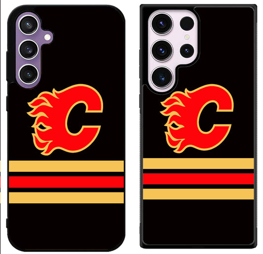Calgary Flames Black Samsung Galaxy S24 | S24+ | S24 Ultra Case