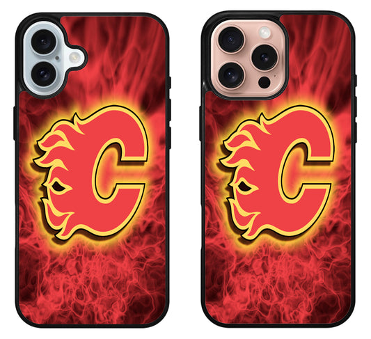 Calgary Flames Logo Cool iPhone 16 | 16 Plus | 16 Pro | 16 Pro Max Case