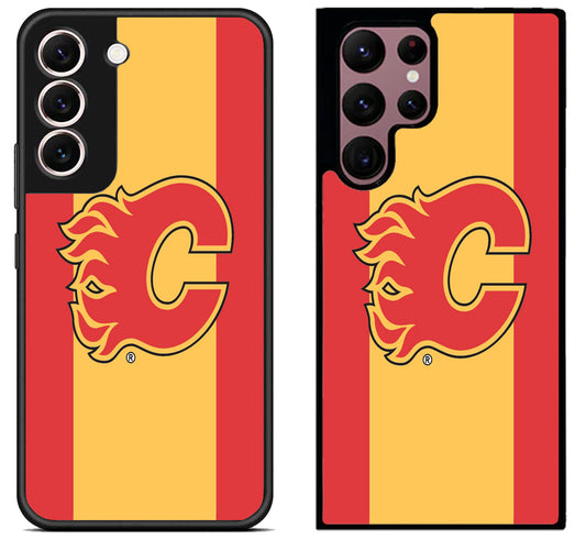 Calgary Flames Stripe Samsung Galaxy S22 | S22+ | S22 Ultra Case