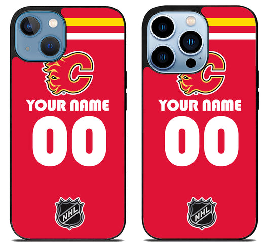 Custom Personalized Calgary Flames NHL iPhone 13 | 13 Mini | 13 Pro | 13 Pro Max Case
