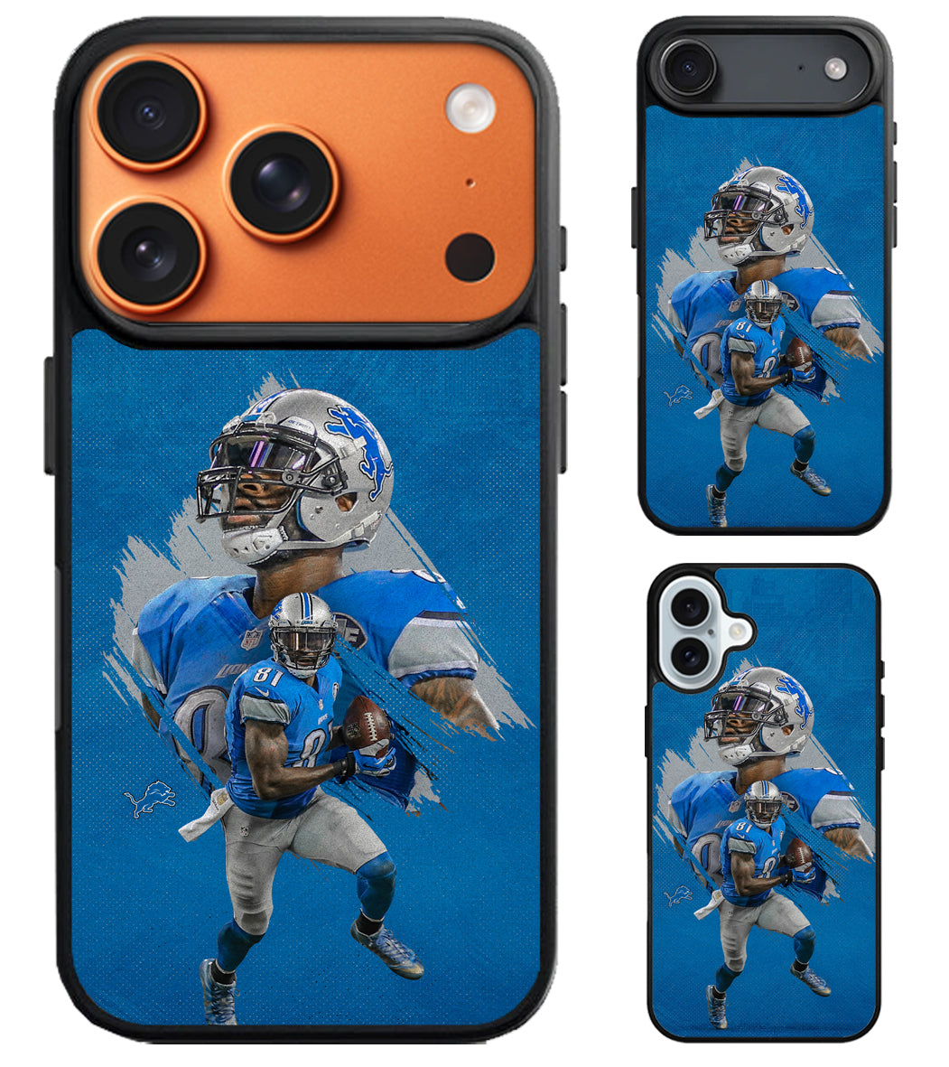Calvin Johnson Detroit Lions iPhone Air | iPhone 17 | 17 Pro | 17 Pro Max Case