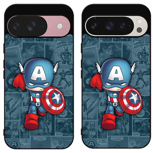 Captain America Background Google Pixel 9 | 9 Pro | 9 Pro XL Case