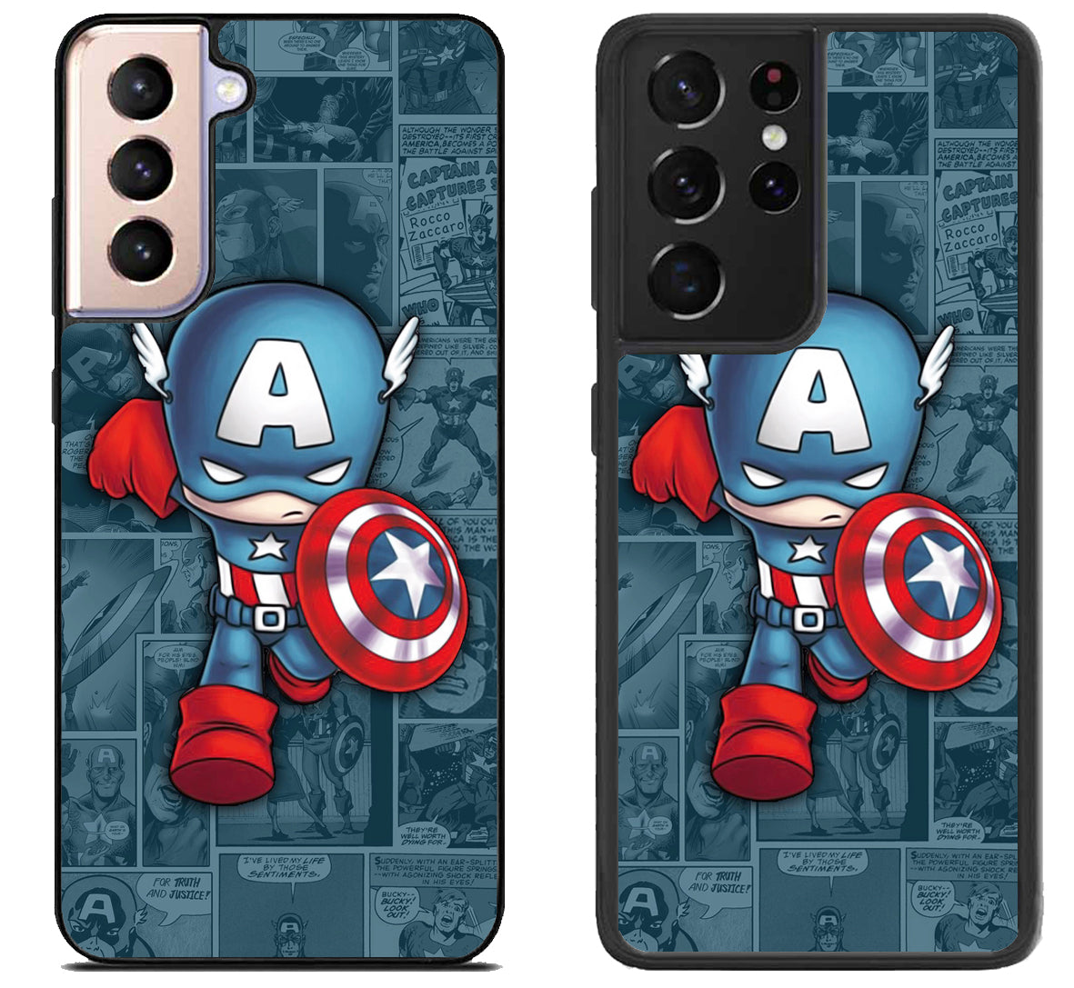 Captain America Background Samsung Galaxy S21 | S21 FE | S21+ | S21 Ultra Case