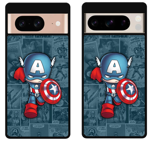 Captain America Background Google Pixel 8 | 8 Pro Case