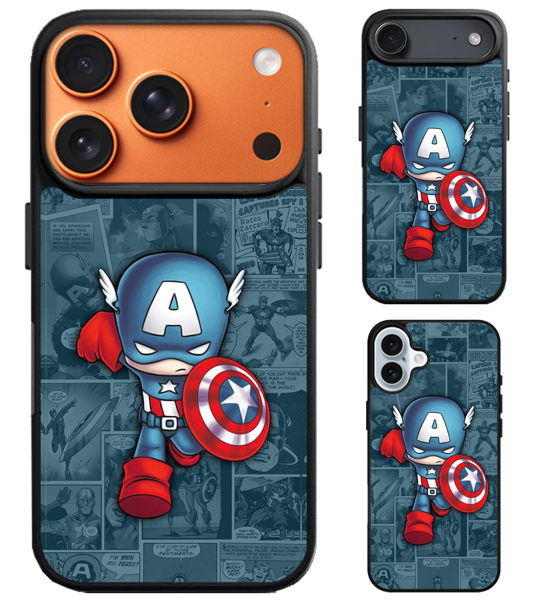 Captain America Background iPhone Air | iPhone 17 | 17 Pro | 17 Pro Max Case