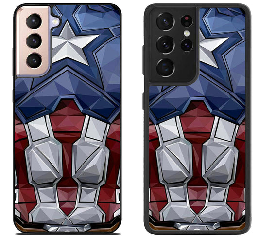 Captain America Chest Body Samsung Galaxy S21 | S21 FE | S21+ | S21 Ultra Case