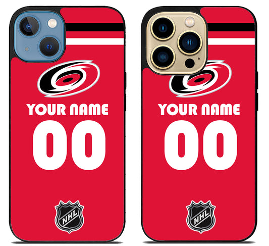 Custom Personalized Carolina Hurricanes NHL iPhone 14 | 14 Plus | 14 Pro | 14 Pro Max Case