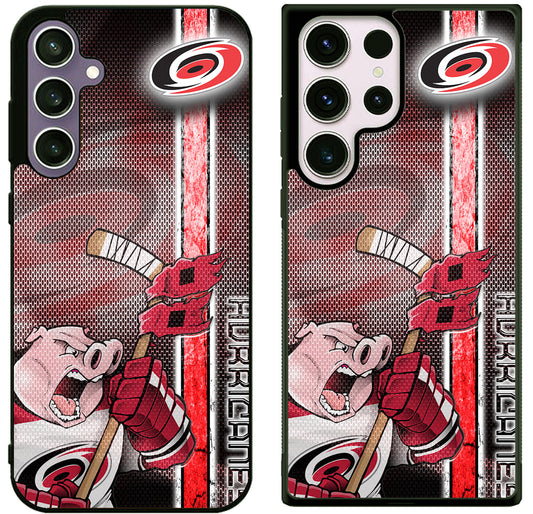 Carolina Hurricanes Background Samsung Galaxy S25 | S25+ | S25 Ultra Case