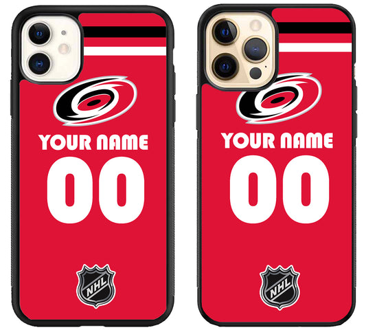 Custom Personalized Carolina Hurricanes NHL iPhone 12 | 12 Mini | 12 Pro | 12 Pro Max Case