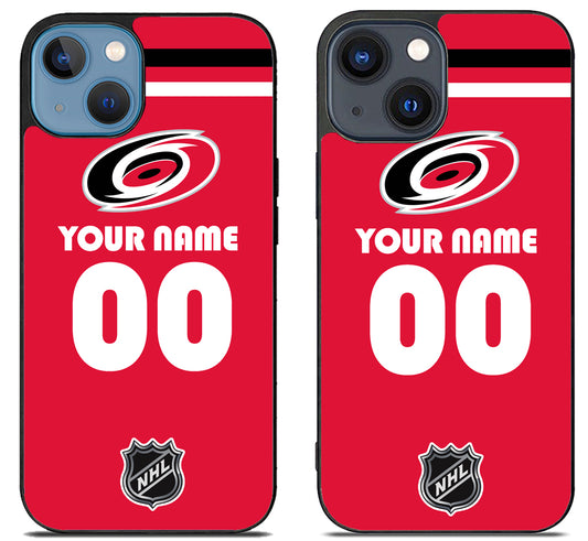 Custom Personalized Carolina Hurricanes NHL iPhone 15 | iPhone 15 Plus Case