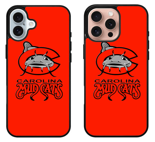 Carolina Mudcats Cover iPhone 16 | 16 Plus | 16 Pro | 16 Pro Max Case