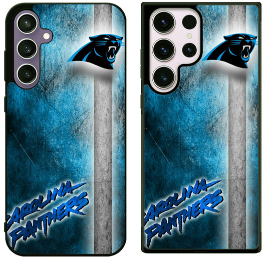 Carolina Panthers Background Samsung Galaxy S25 | S25+ | S25 Ultra Case