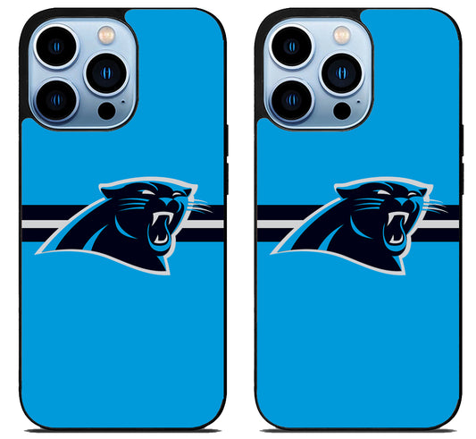 Carolina Panthers Striped iPhone 15 Pro | iPhone 15 Pro Max Case