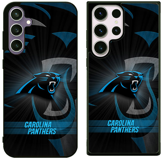 Carolina Panthers Theme Samsung Galaxy S25 | S25+ | S25 Ultra Case