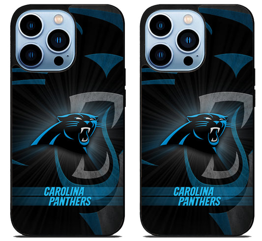 Carolina Panthers Theme iPhone 15 Pro | iPhone 15 Pro Max Case