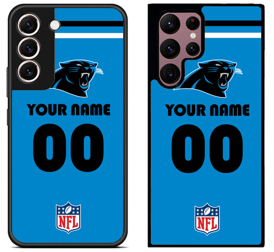 Custom Personalized Carolina Panthers NFL Samsung Galaxy S22 | S22+ | S22 Ultra Case