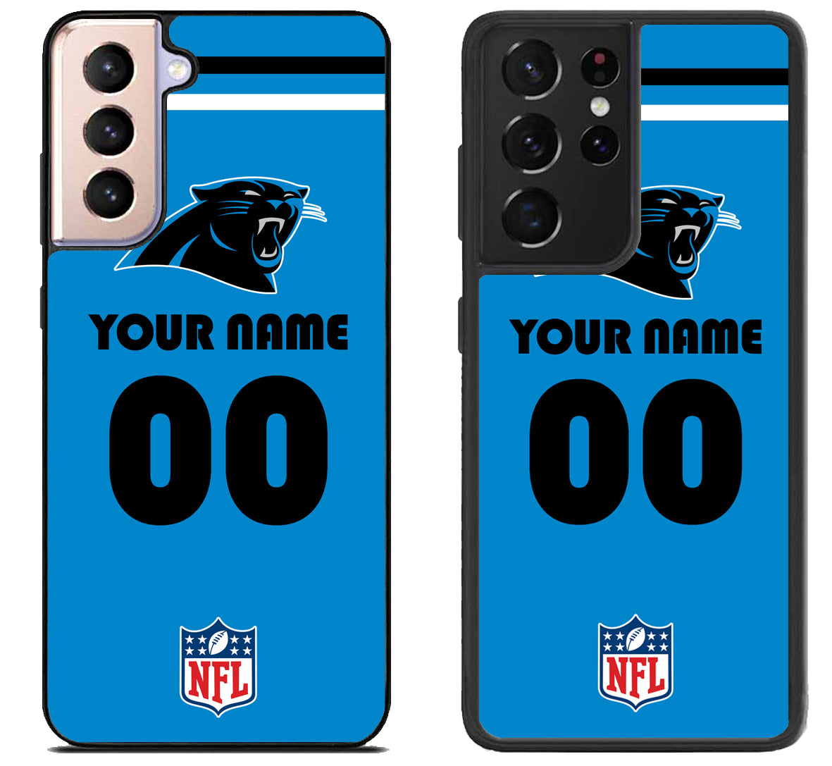 Custom Personalized Carolina Panthers NFL Samsung Galaxy S21 | S21 FE | S21+ | S21 Ultra Case