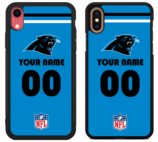 Custom Personalized Carolina Panthers NFL iPhone X | Xs | Xr | Xs Max Case