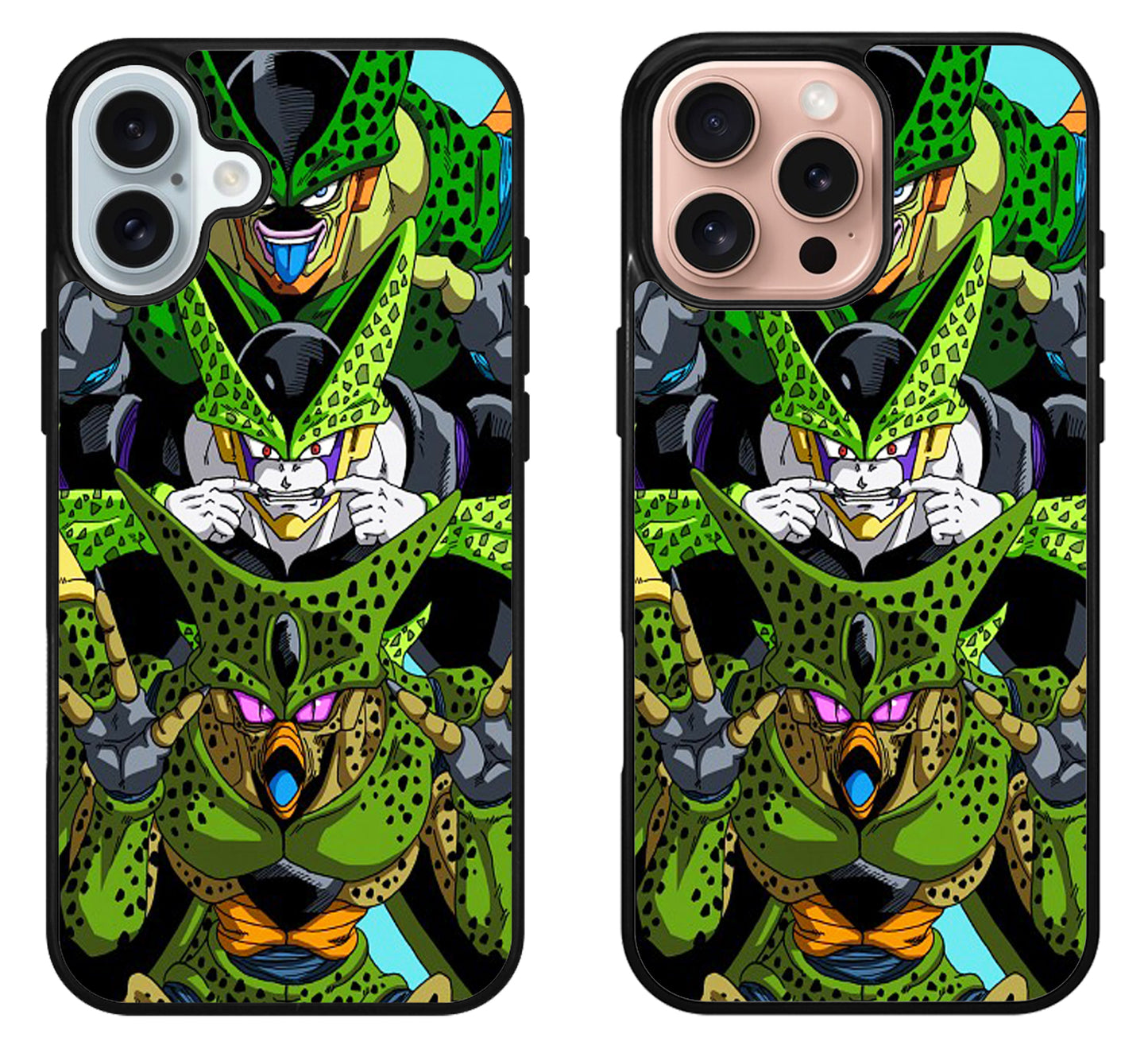 Cell Dragon Ball Collage iPhone 16 | 16 Plus | 16 Pro | 16 Pro Max Case