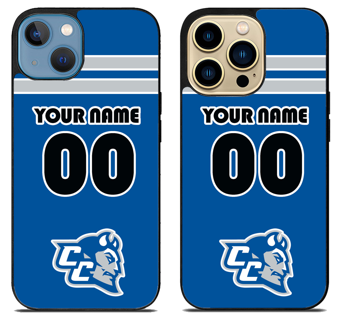 Custom Personalized Central Connecticut Blue Devils iPhone 14 | 14 Plus | 14 Pro | 14 Pro Max Case