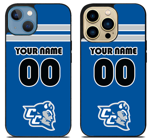 Custom Personalized Central Connecticut Blue Devils iPhone 14 | 14 Plus | 14 Pro | 14 Pro Max Case