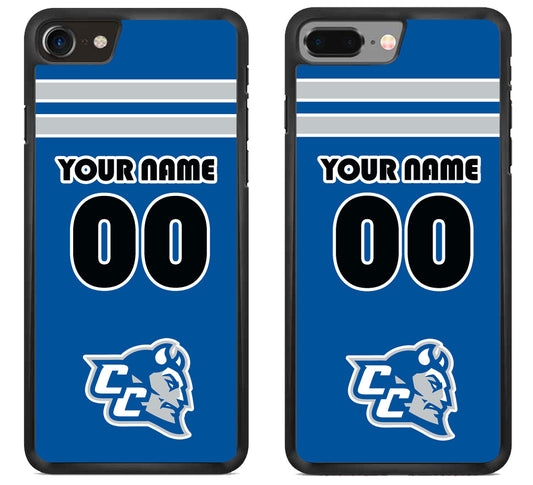 Custom Personalized Central Connecticut Blue Devils iPhone 8 | 8 Plus Case