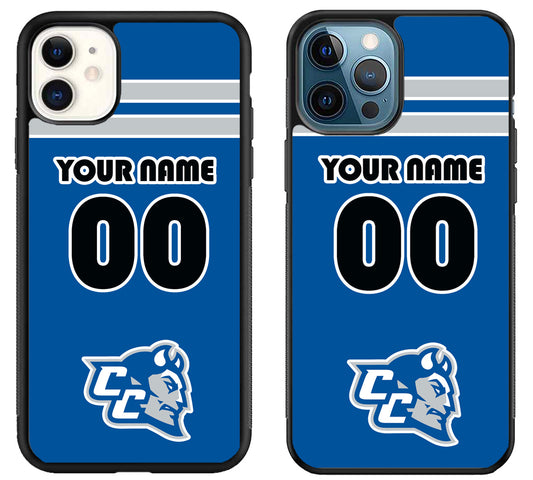 Custom Personalized Central Connecticut Blue Devils iPhone 11 | 11 Pro | 11 Pro Max Case