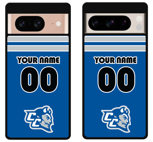 Custom Personalized Central Connecticut Blue Devils Google Pixel 8 | 8 Pro Case