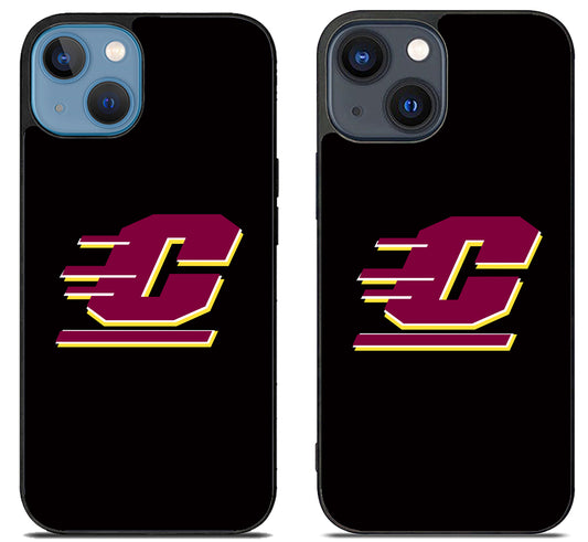Central Michigan Chippewas Black iPhone 15 | iPhone 15 Plus Case