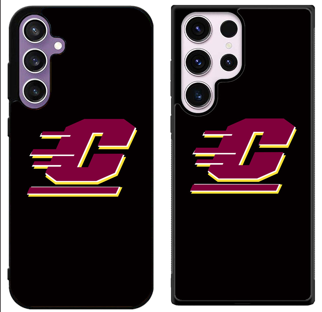 Central Michigan Chippewas Black Samsung Galaxy S24 | S24+ | S24 Ultra Case