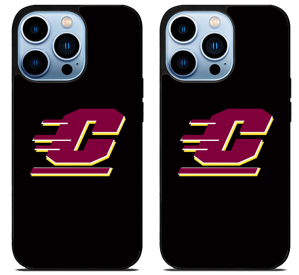 Central Michigan Chippewas Black iPhone 15 Pro | iPhone 15 Pro Max Case